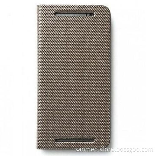 Luxury Leather Wallet Mobile Phone Case with Card Slot, for HTC One M8 Perfectly Fits the Shape